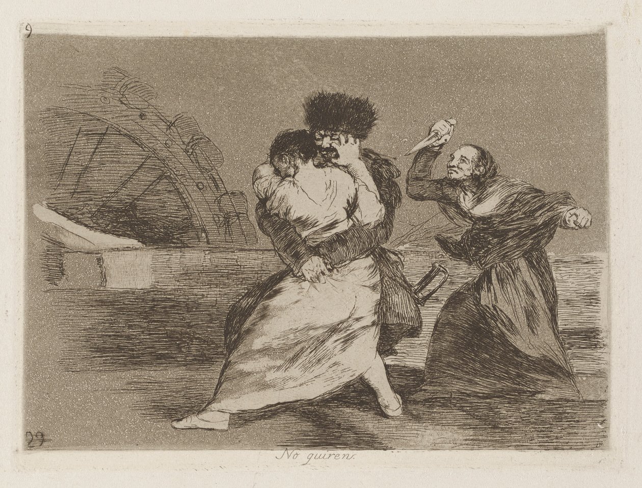 No quiren [sic] - Francisco de Goya
