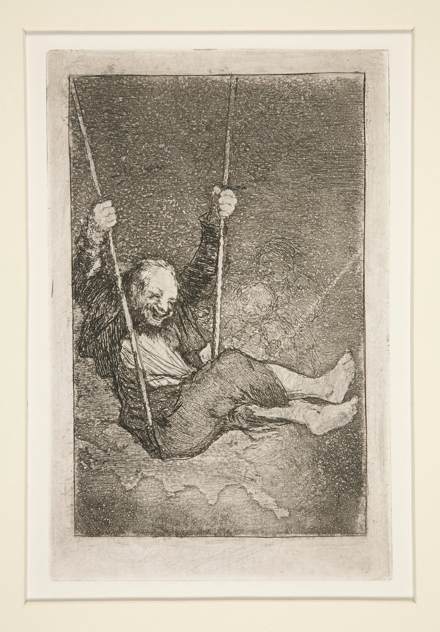 Vieil homme sur une balançoire - Francisco de Goya