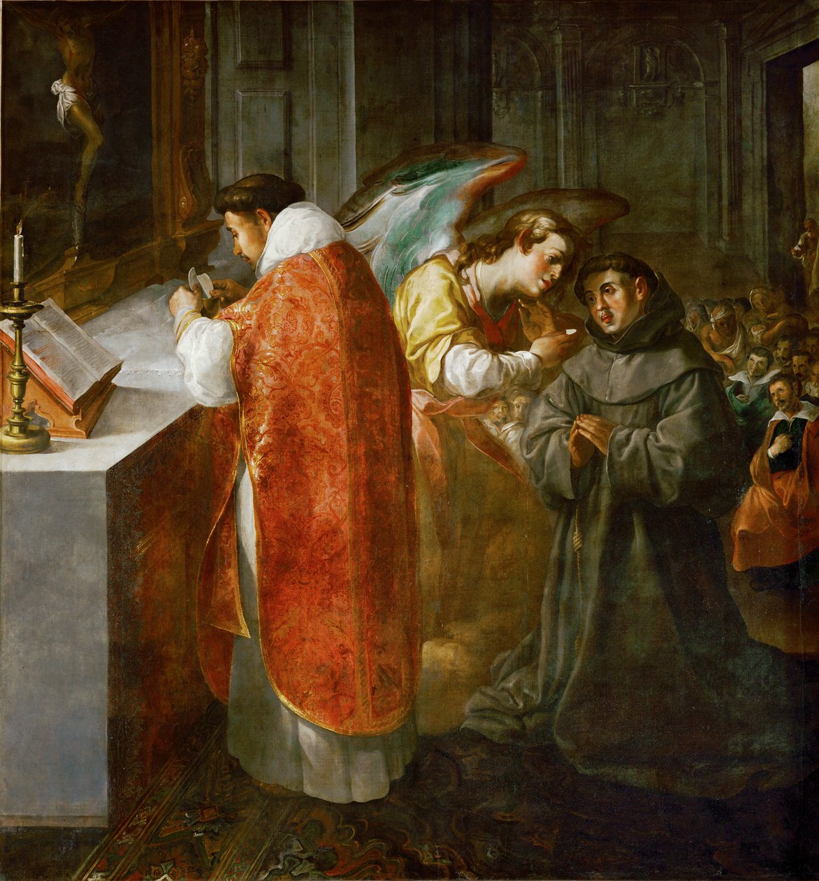 Saint Bonaventura reçoit la communion d