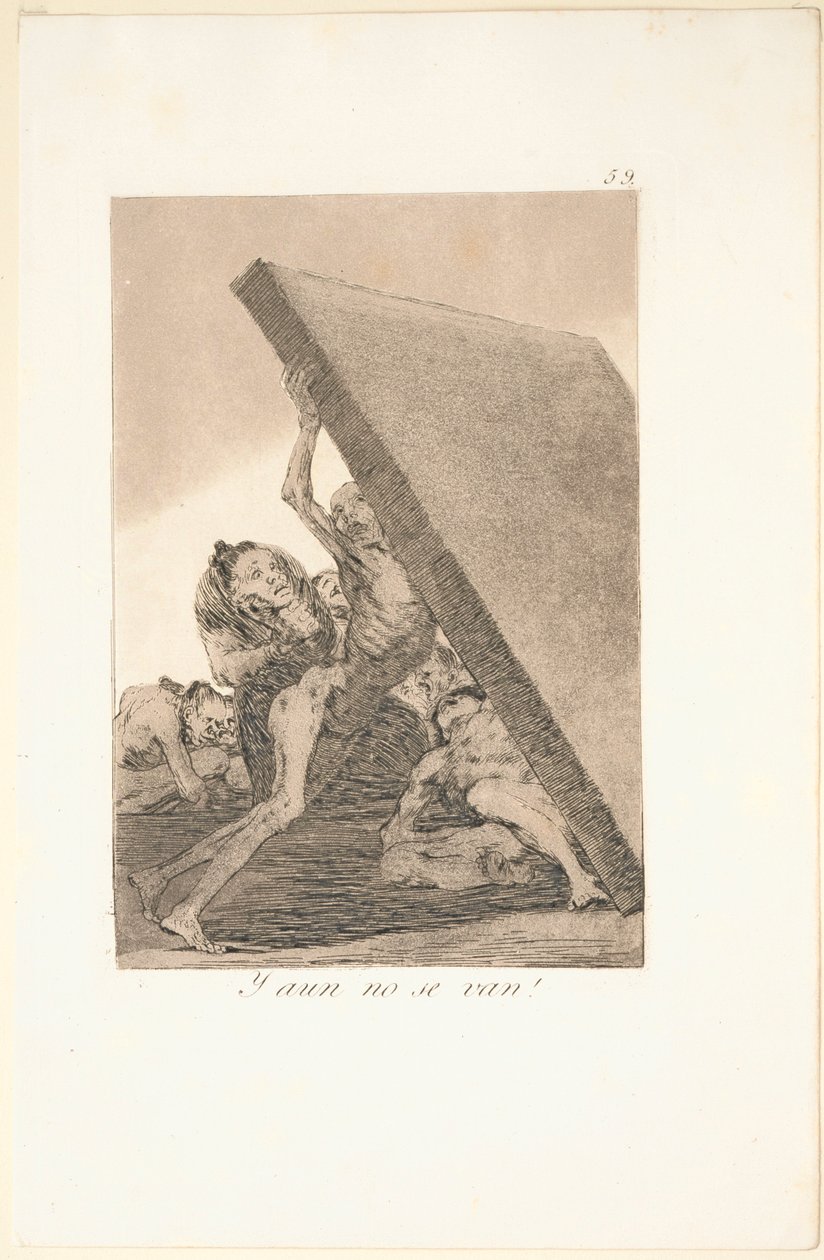 Caprichos : Et ils ne partent toujours pas ! - Francisco de Goya