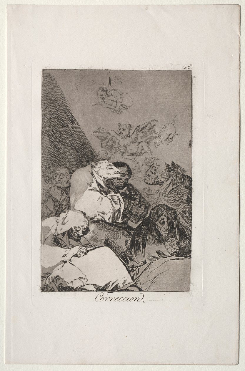 Caprichos : Correction - Francisco de Goya