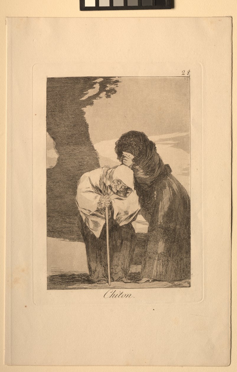 Caprichos : Chut ! - Francisco de Goya