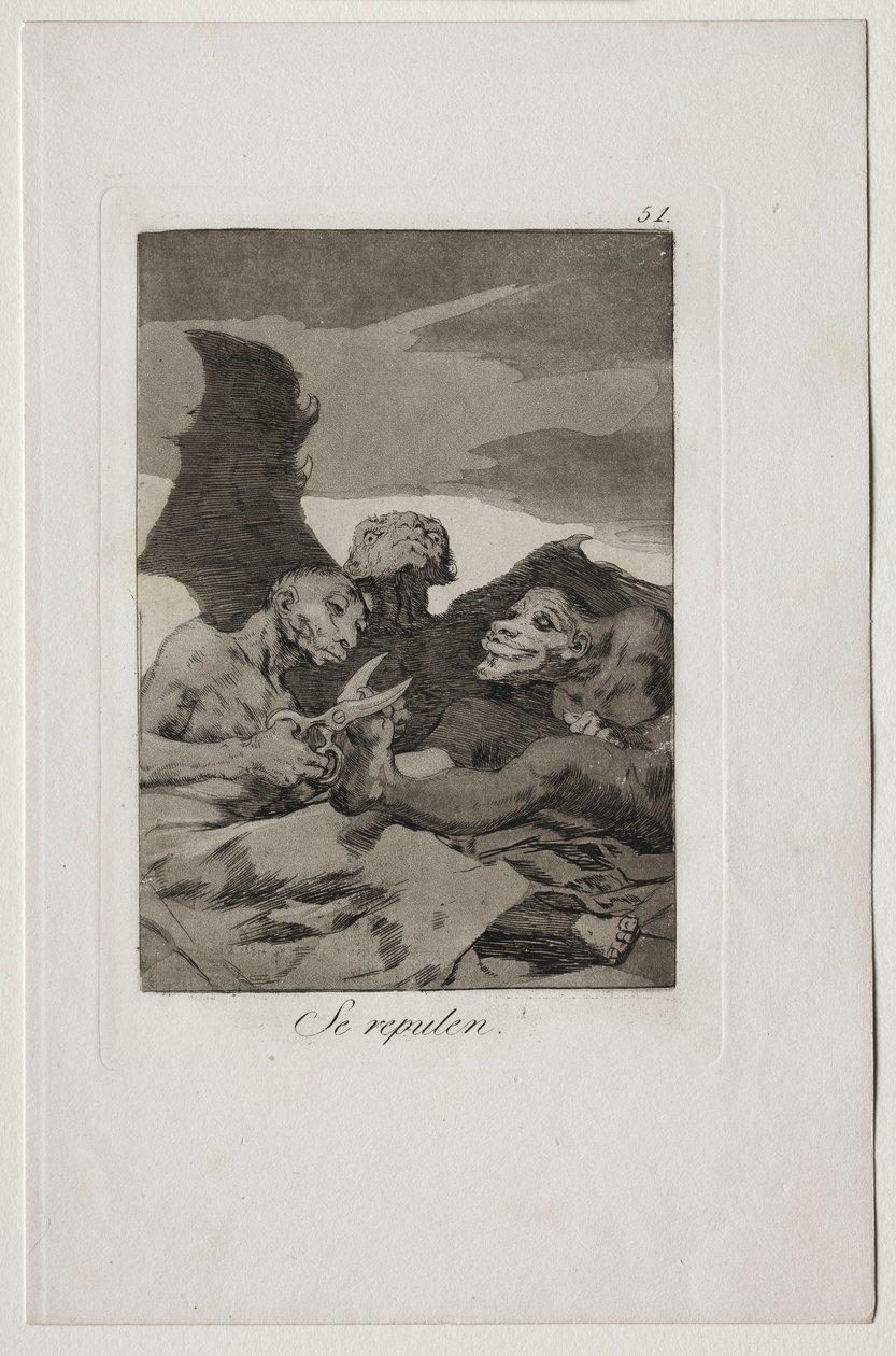 Caprichos : Ils se font beaux - Francisco de Goya