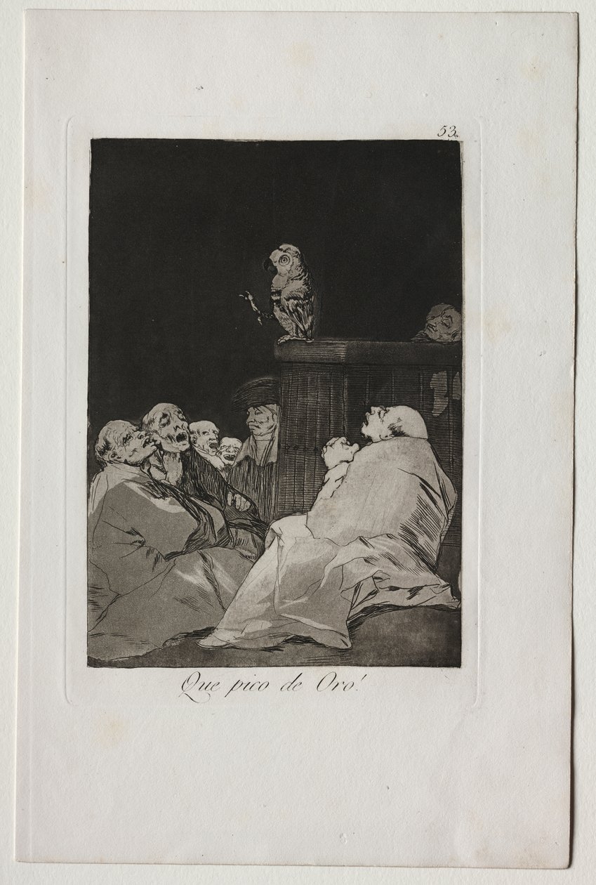 Caprichos : Quel bec doré ! - Francisco de Goya
