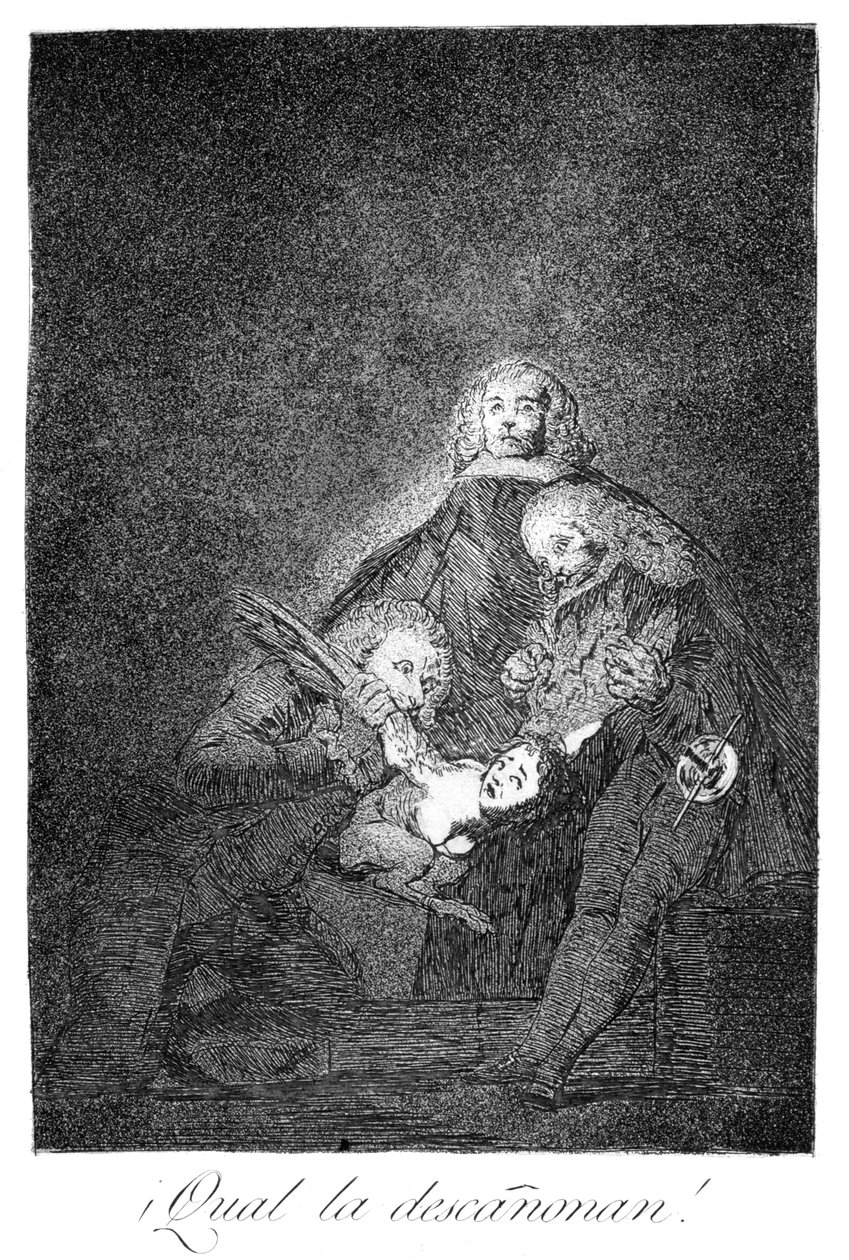 Comment ils la plument!, 1799 - Francisco de Goya