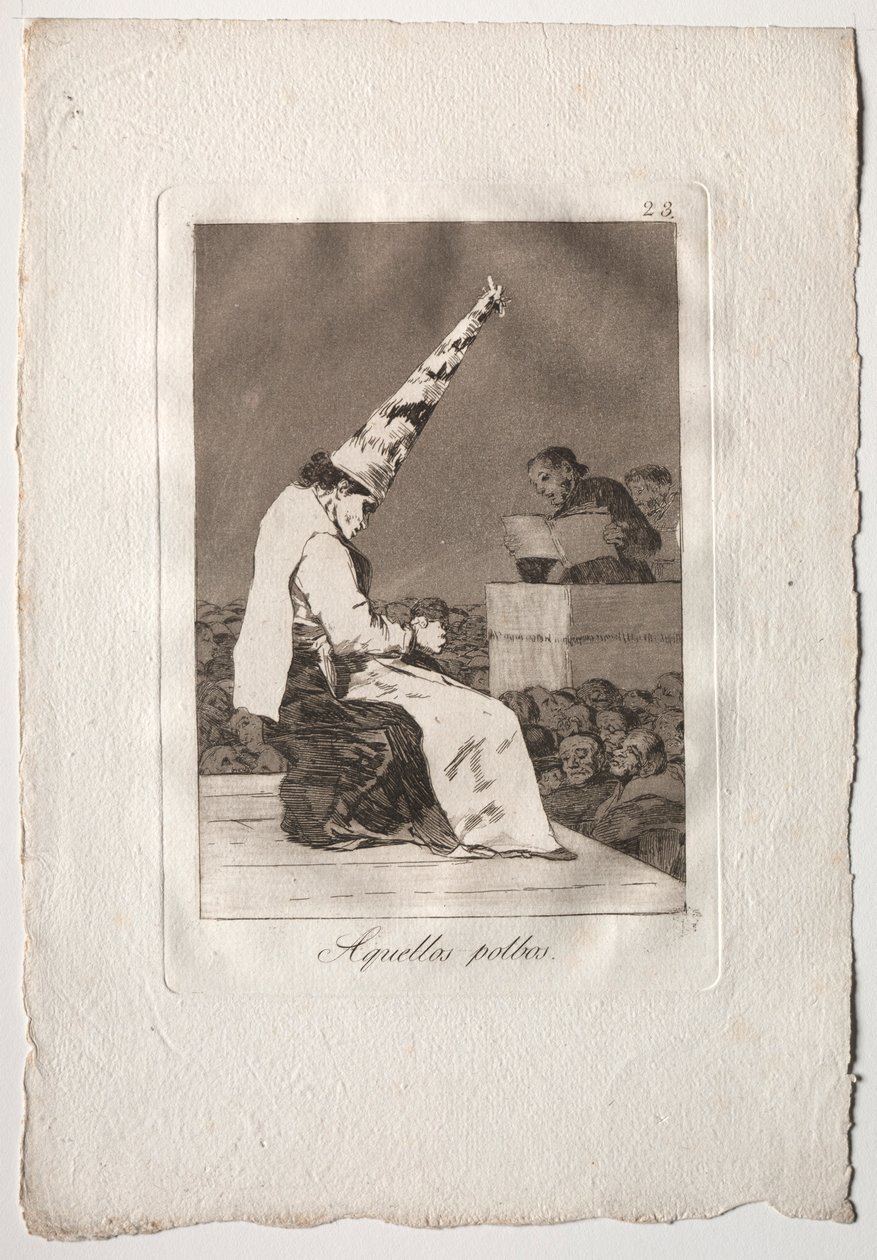 Ochenta Caprichos : Aquellos Polbos, 1793-1798 - Francisco de Goya