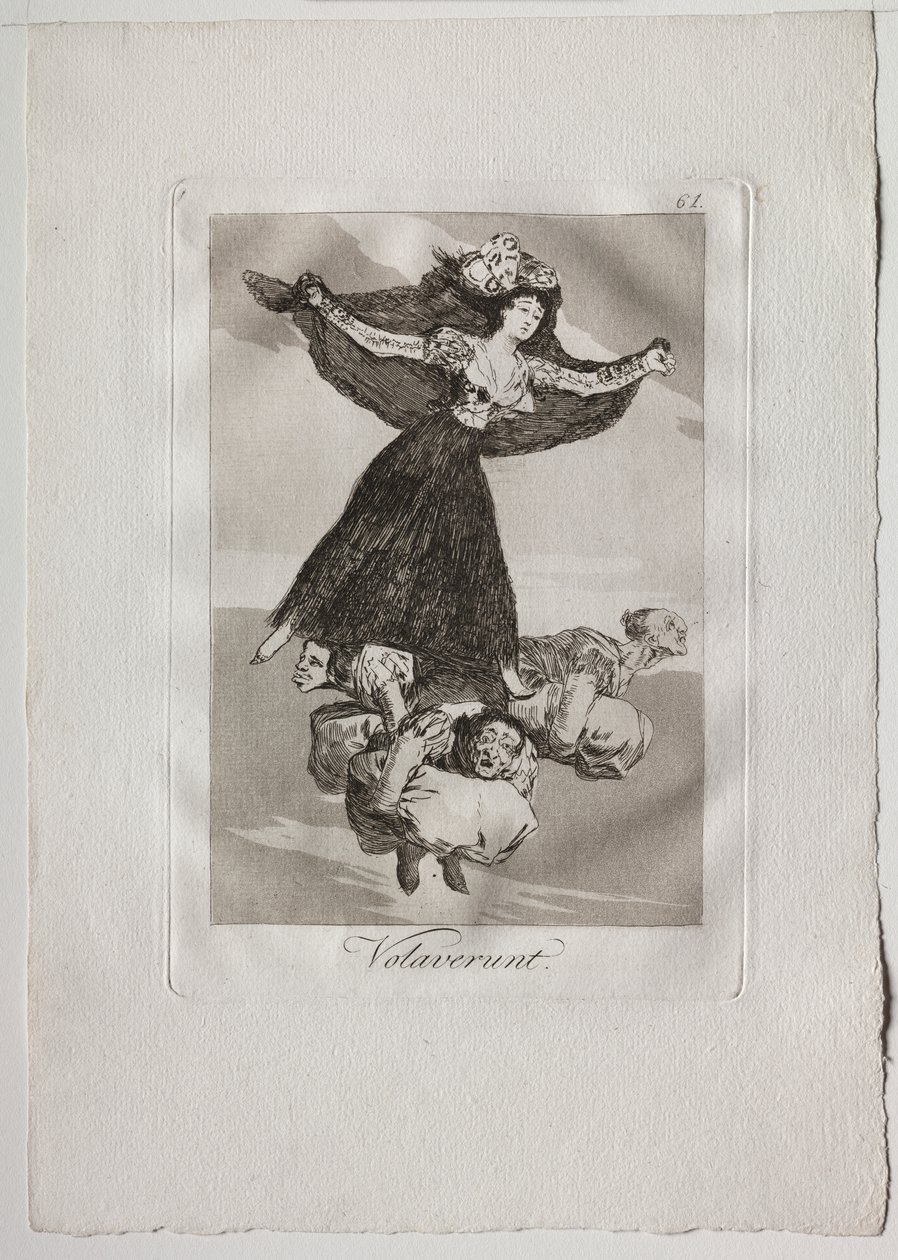 Ochenta Caprichos: Volaverunt - Francisco de Goya
