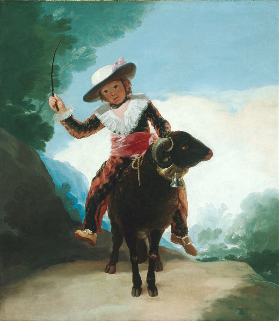 Garçon sur un bélier - Francisco de Goya