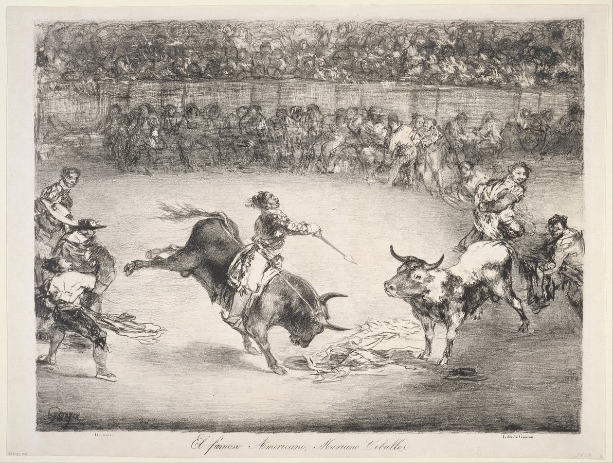 Le célèbre Américain Mariano Cebellos - Francisco de Goya