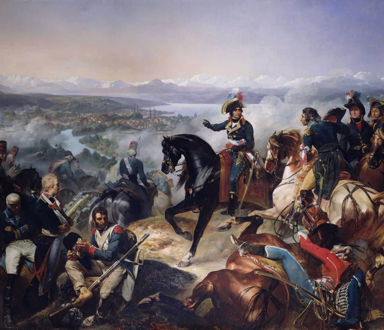 La Bataille de Zurich, 25 septembre 1799, 1837 - Francois Bouchot