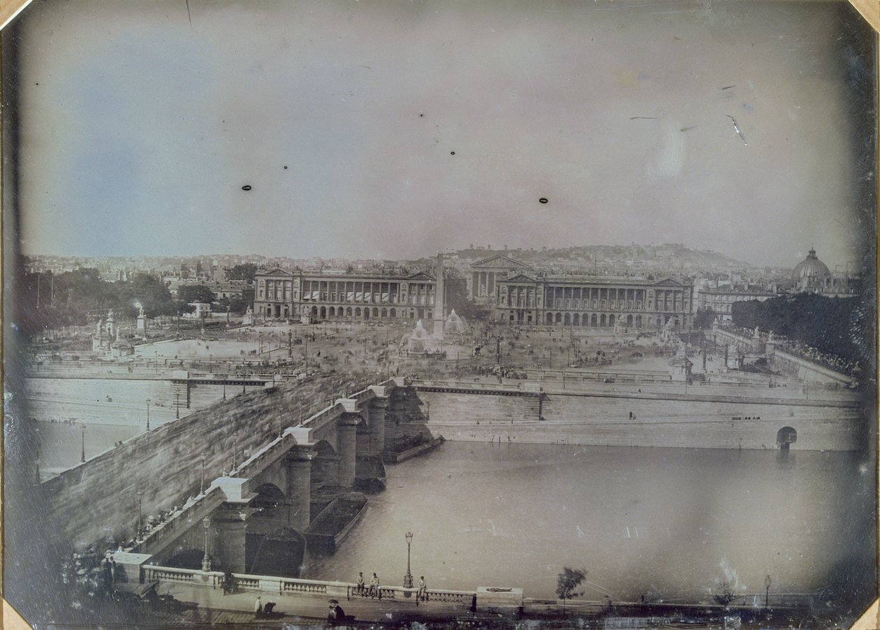 Vue de la Place de la Concorde, vers 1848 - Francois Certes