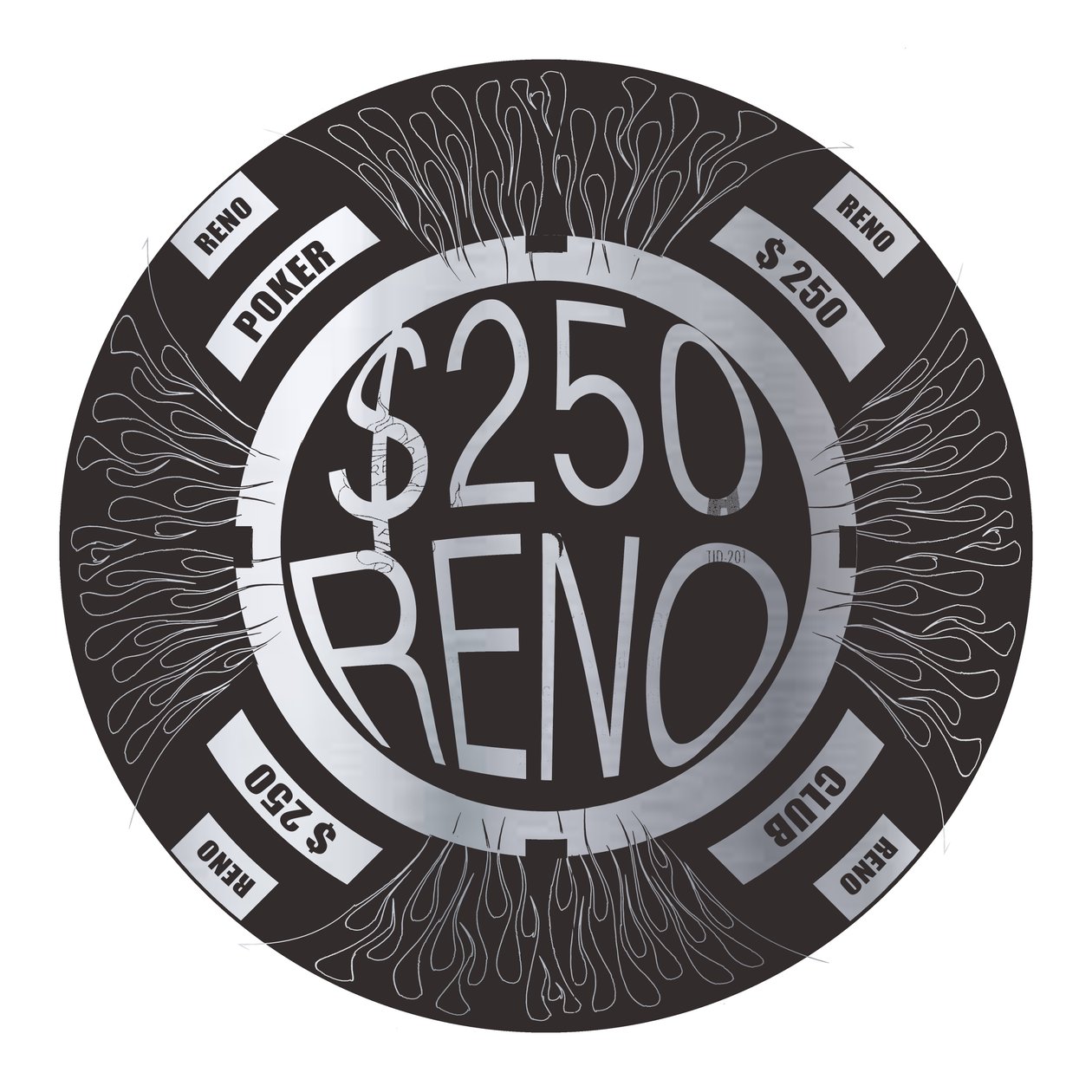 Jeton de Poker $250, 2015 - Francois Domain