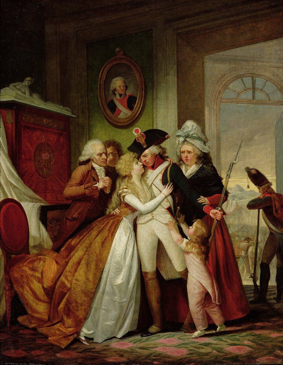 Le Départ des Volontaires - Francois Louis Joseph Watteau
