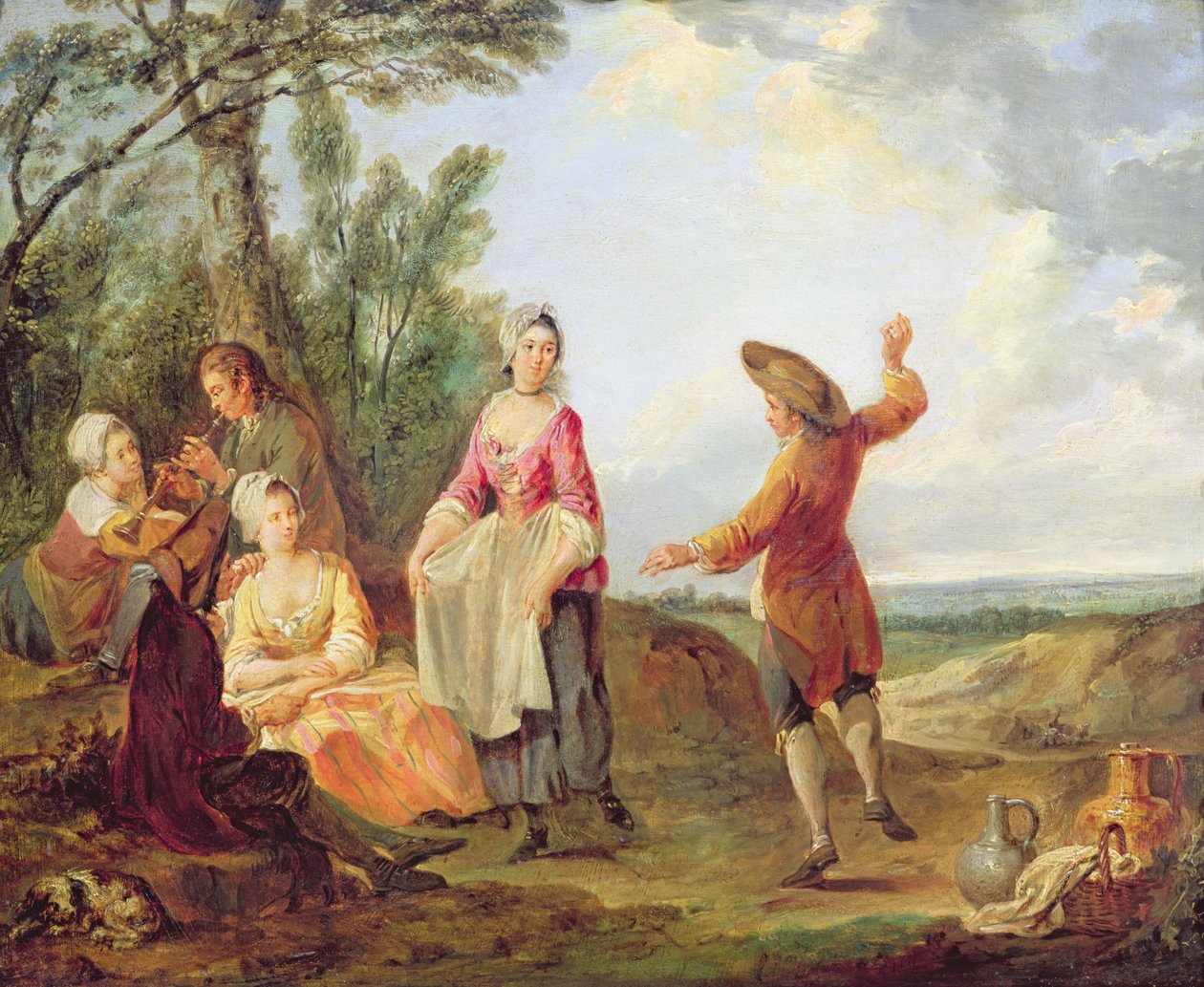 La Danse rustique - Francois Louis Joseph Watteau
