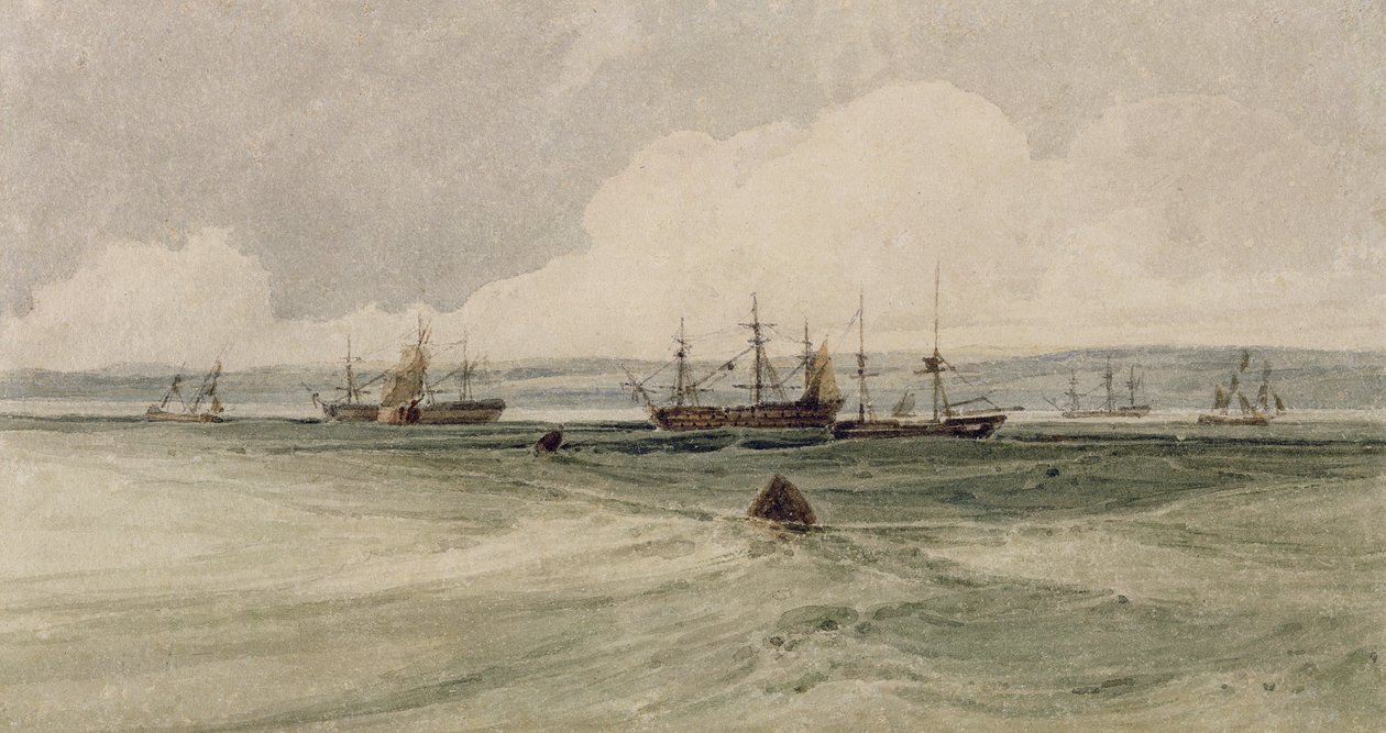 Vue de Sheerness - Francois Louis Thomas Francia