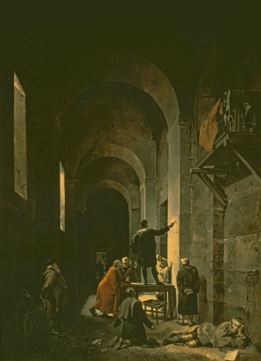 Jacques de Stella (1596-1657) en prison, 1810 - Francois Marius Granet