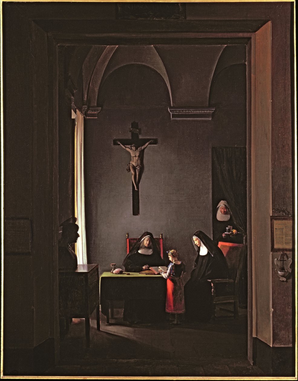 Leçon de lecture dans un couvent, 1810 - Francois Marius Granet