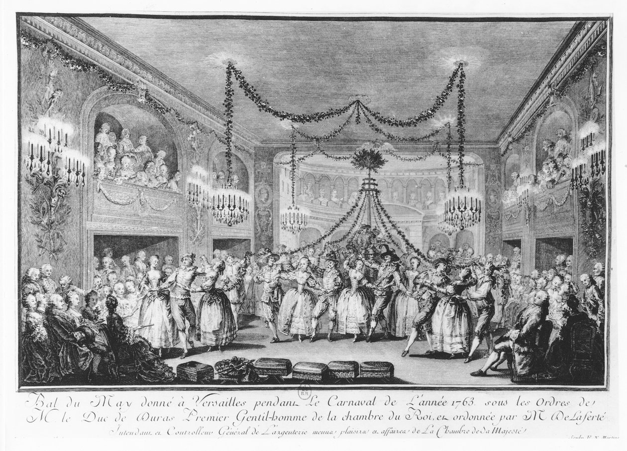 Bal de mai à Versailles pendant le carnaval de 1763 - Francois Nicolas Martinet
