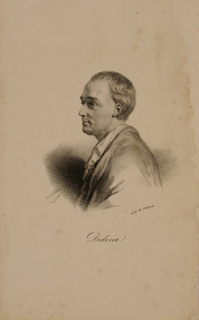 Portrait de Denis Diderot (1715-84) - Francois Seraphin Delpech