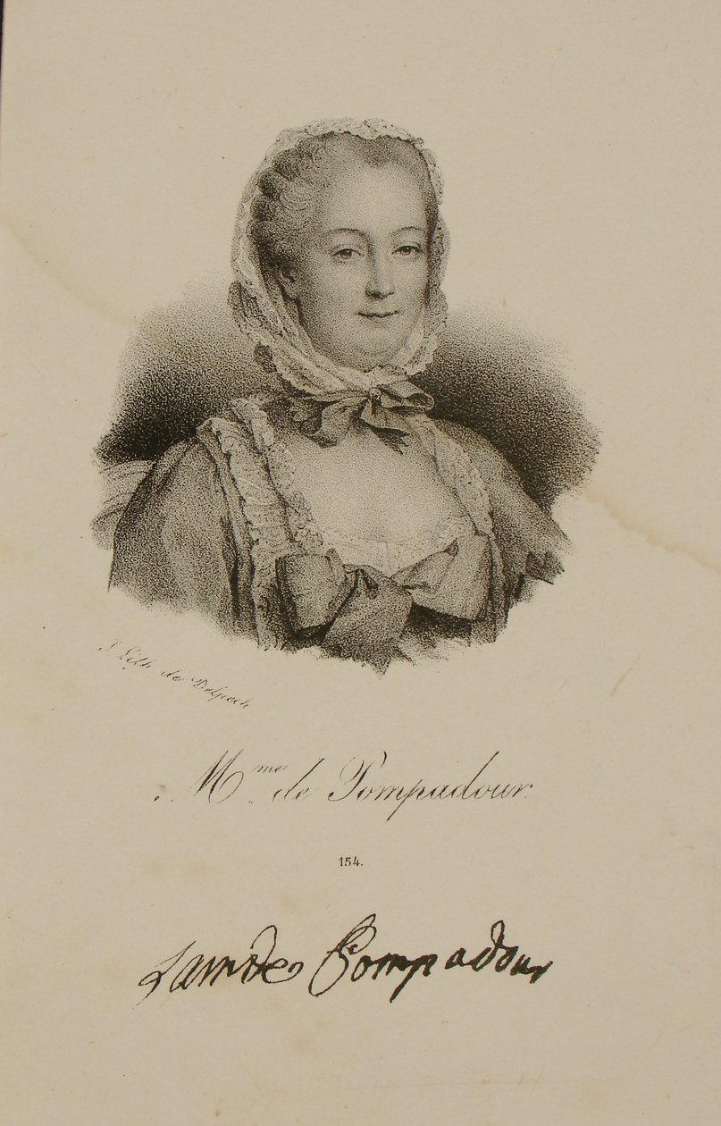 Portrait de la Marquise de Pompadour (1721-64) - Francois Seraphin Delpech