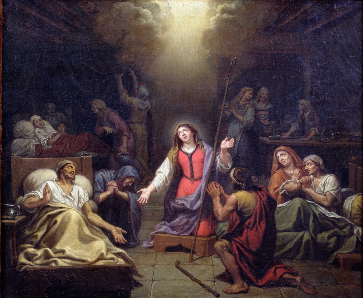 Sainte Geneviève protégeant les malades, 1680 - Francois Verdier