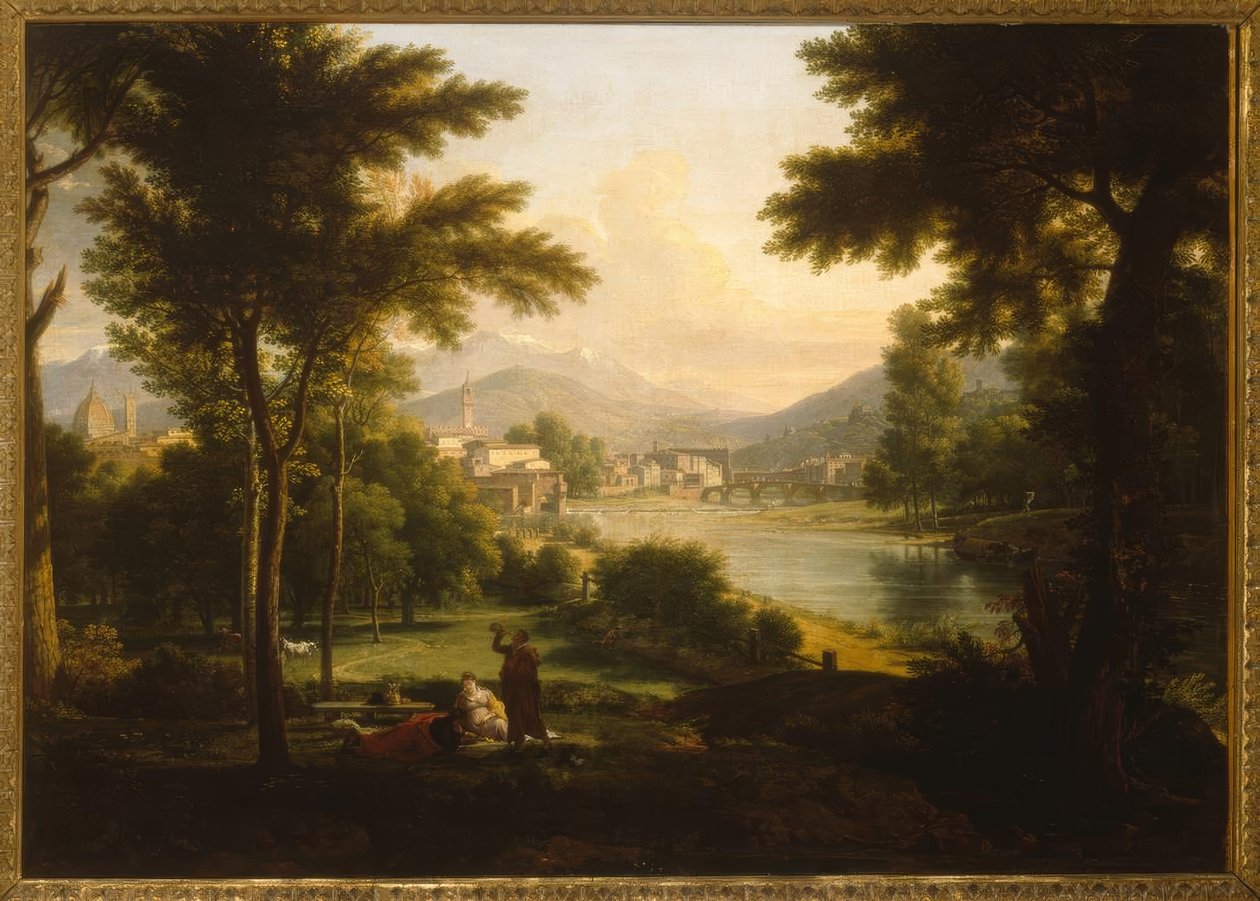 Florence, vue de la ville / Peinture, 1813, par F.X. Fabre - Francois Xavier Fabre