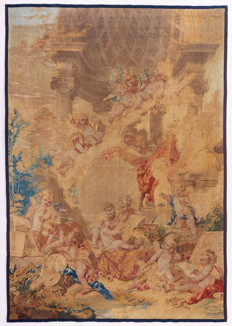 Les génies des Arts, 1761 - Francois after Boucher