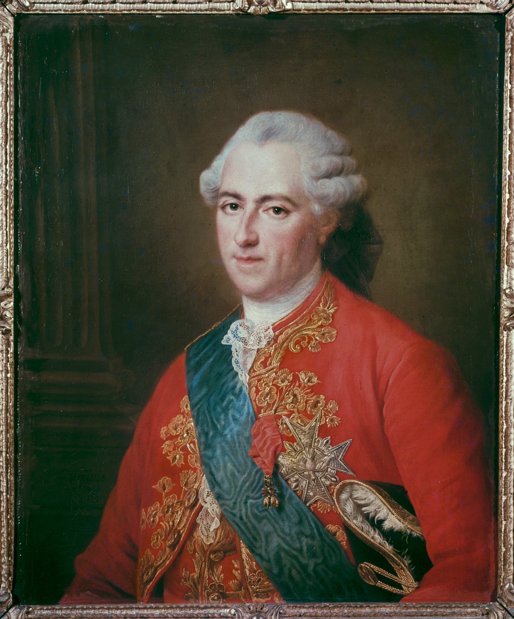 Le roi Louis XV ... (peinture sur toile) - Francois Hubert Drouais