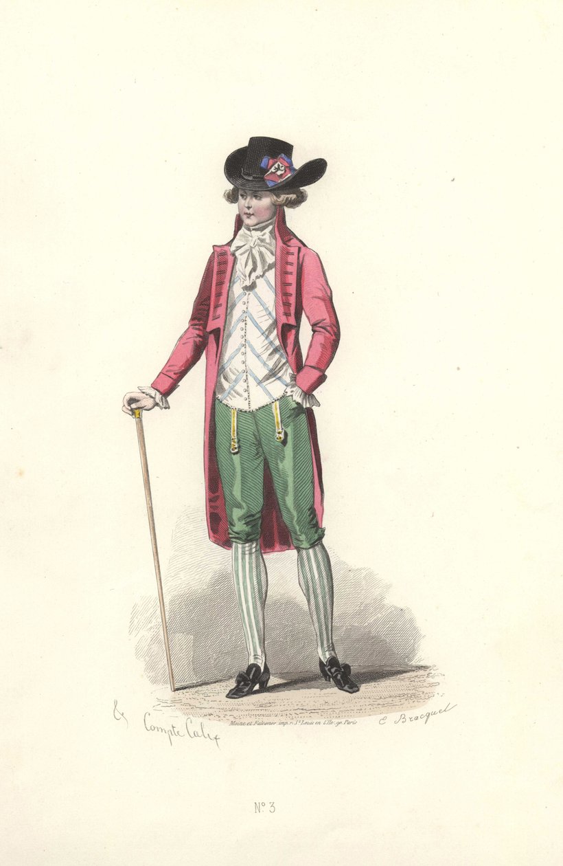 Dandy, époque de Marie-Antoinette - Francois Claudius Compte Calix