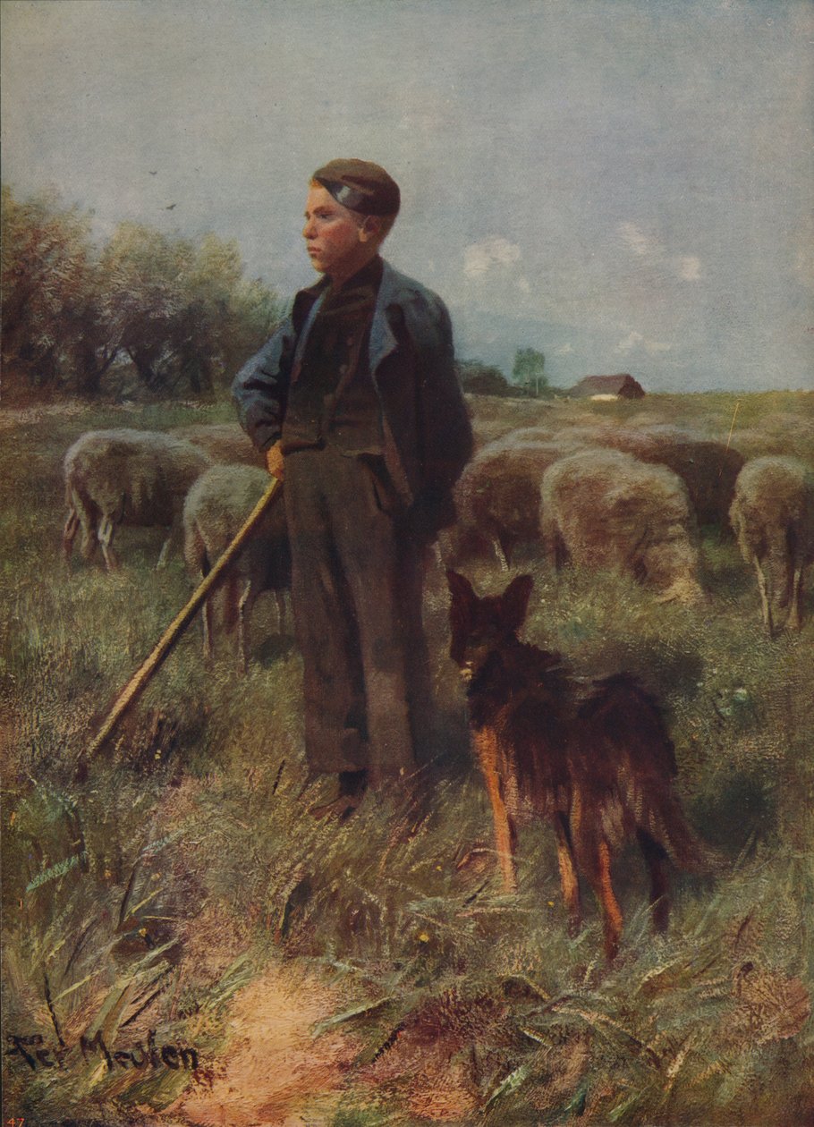 Le jeune berger, vers 1915 - Francois Pieter ter Meulen