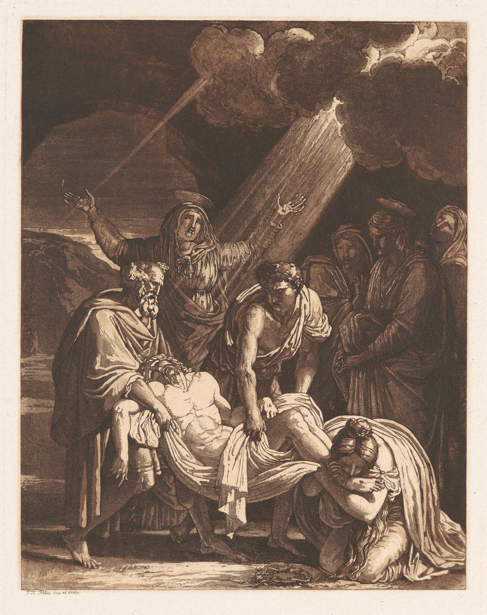 Le Christ porté au tombeau - Francois Xavier Fabre
