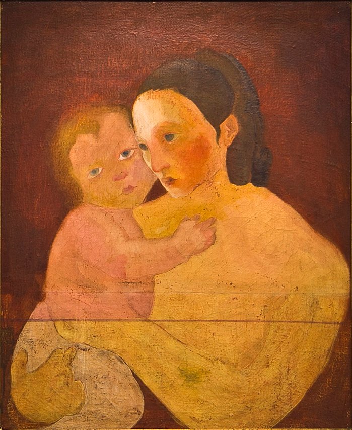 Mère avec enfant - Franjo Golob