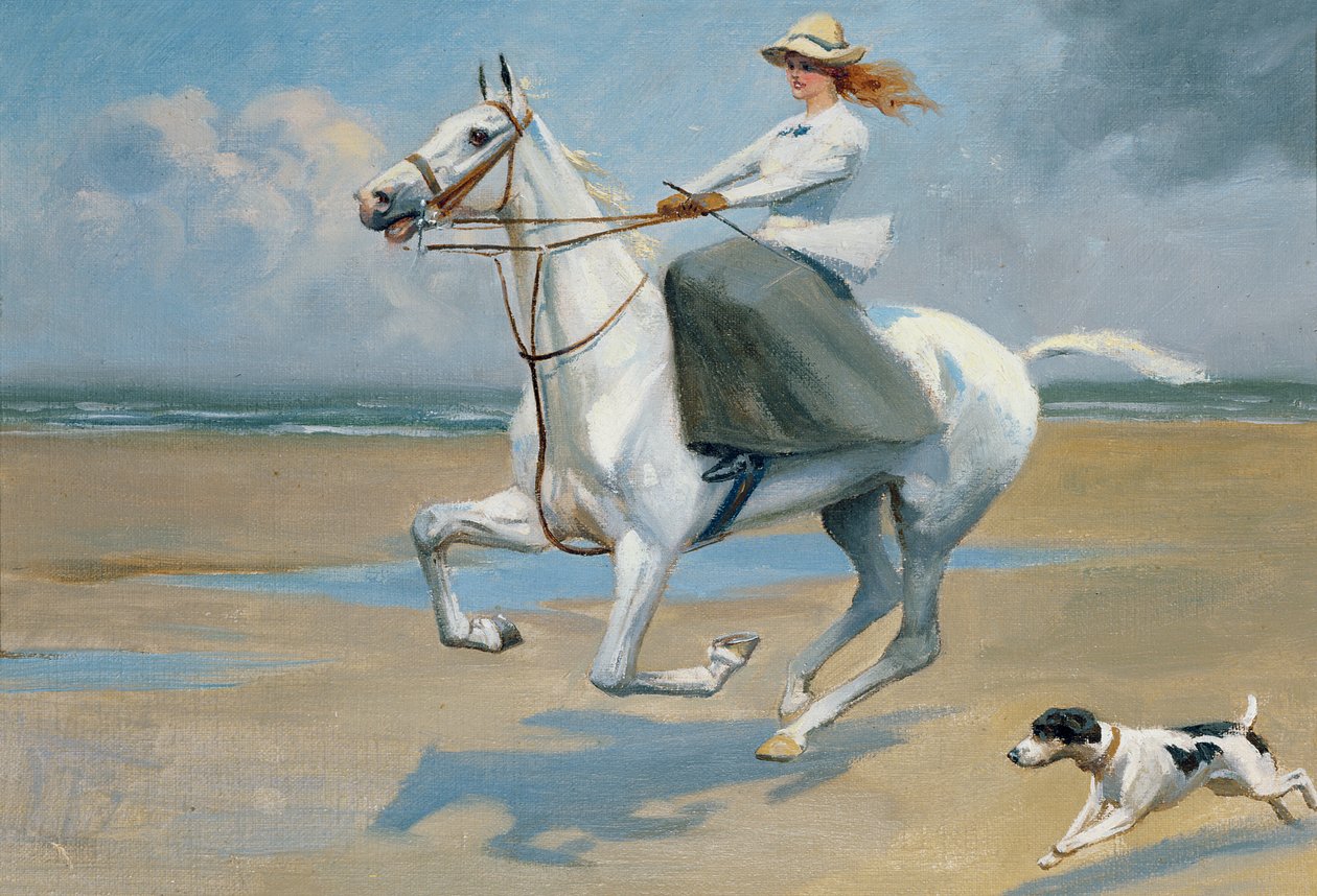 Promenade sur la plage - Frank P. Stonelake