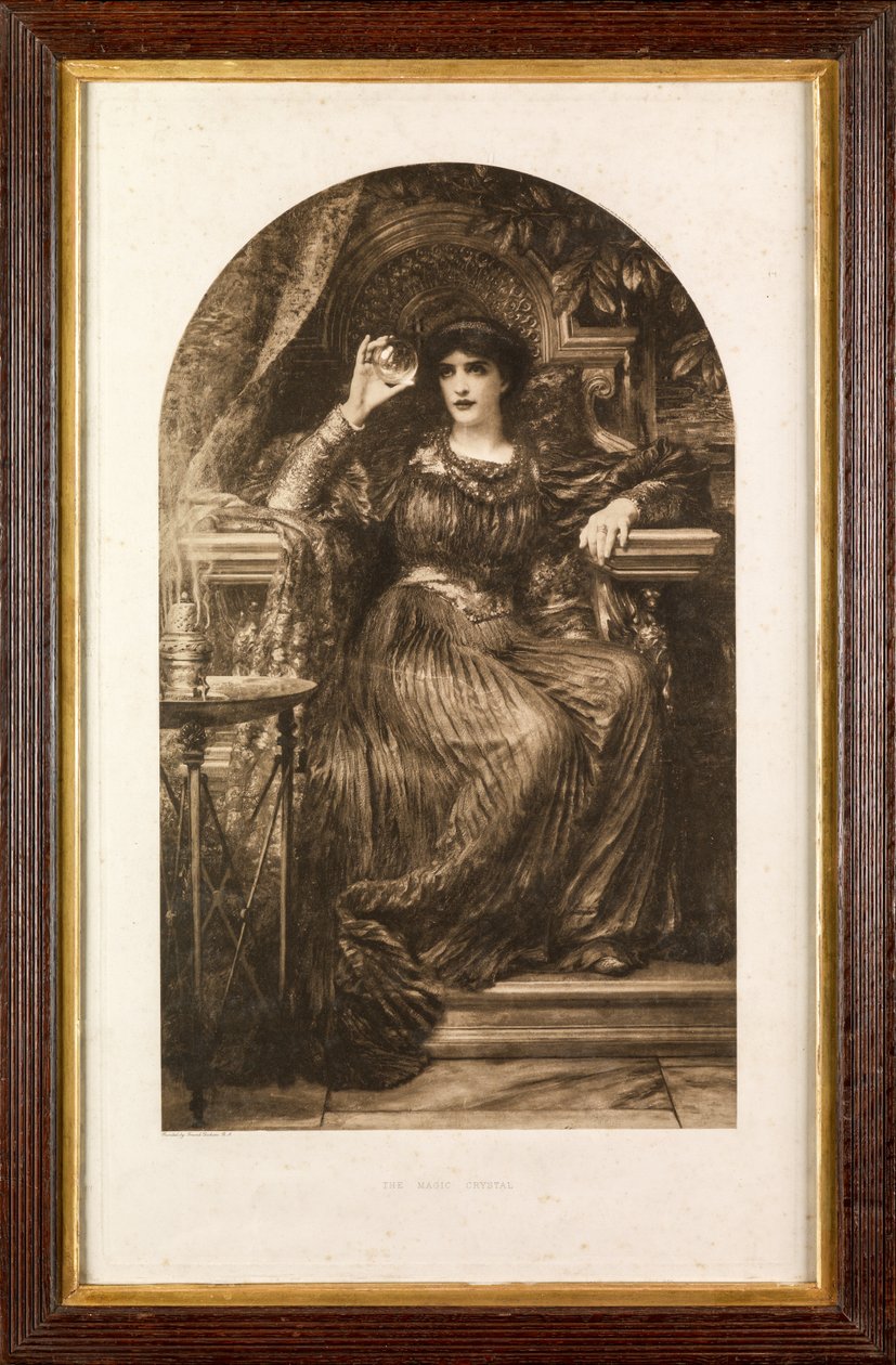Le Cristal magique (photogravure) - Frank Dicksee