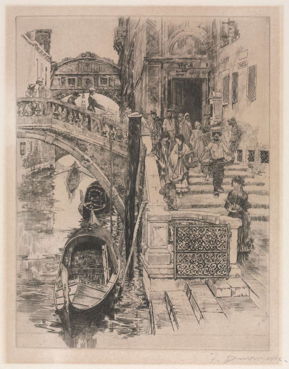 Le Pont des Soupirs (deuxième planche) - Frank Duveneck