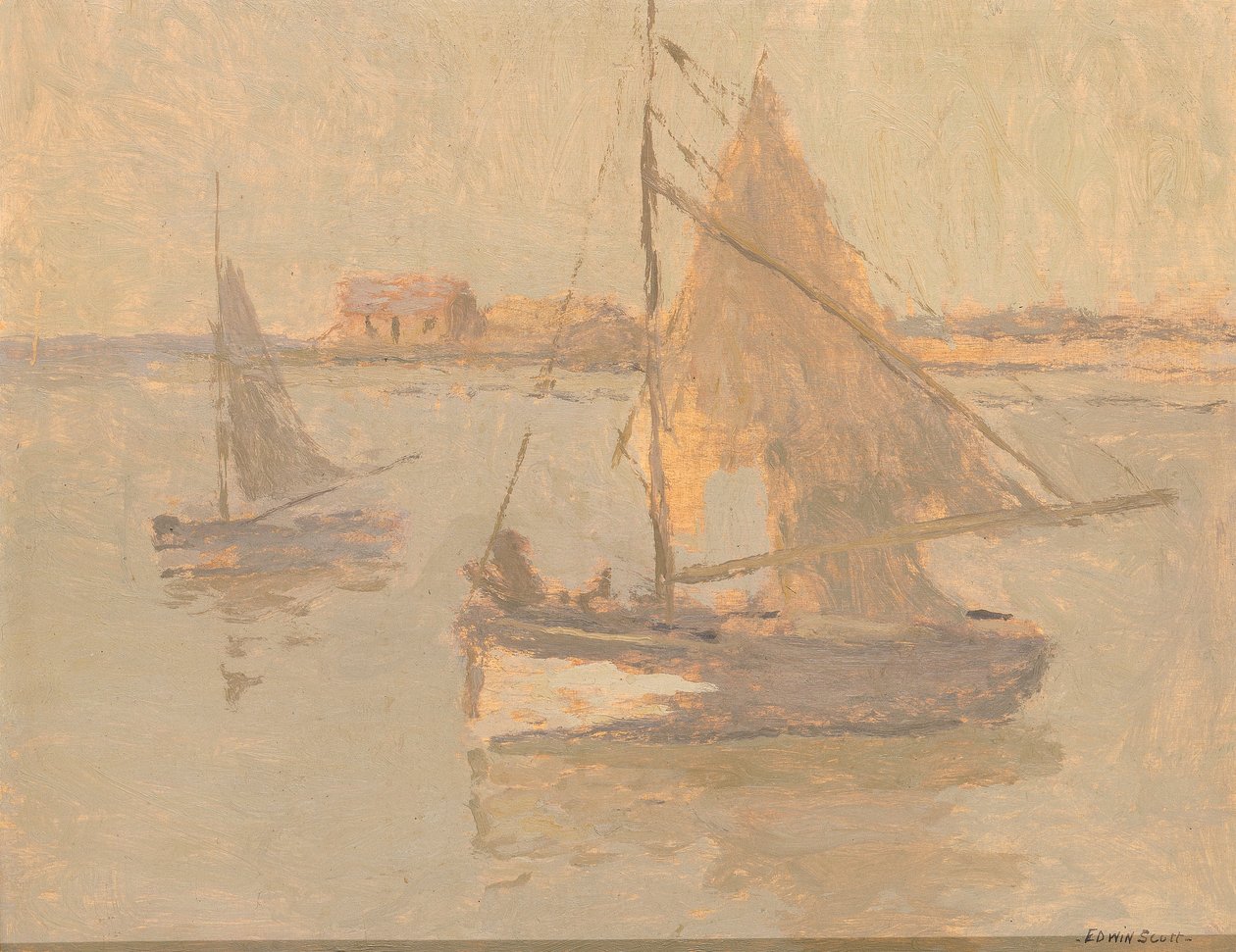 Bateaux de Pêche à Honfleur n° 1 - Frank Edwin Scott