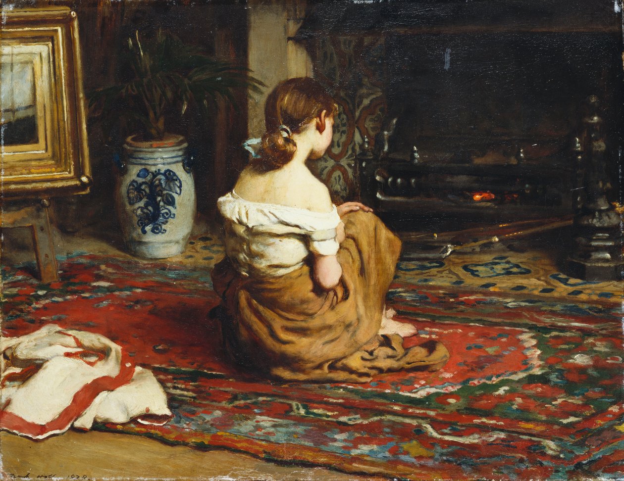 Au coin du feu, 1878 - Frank Holl