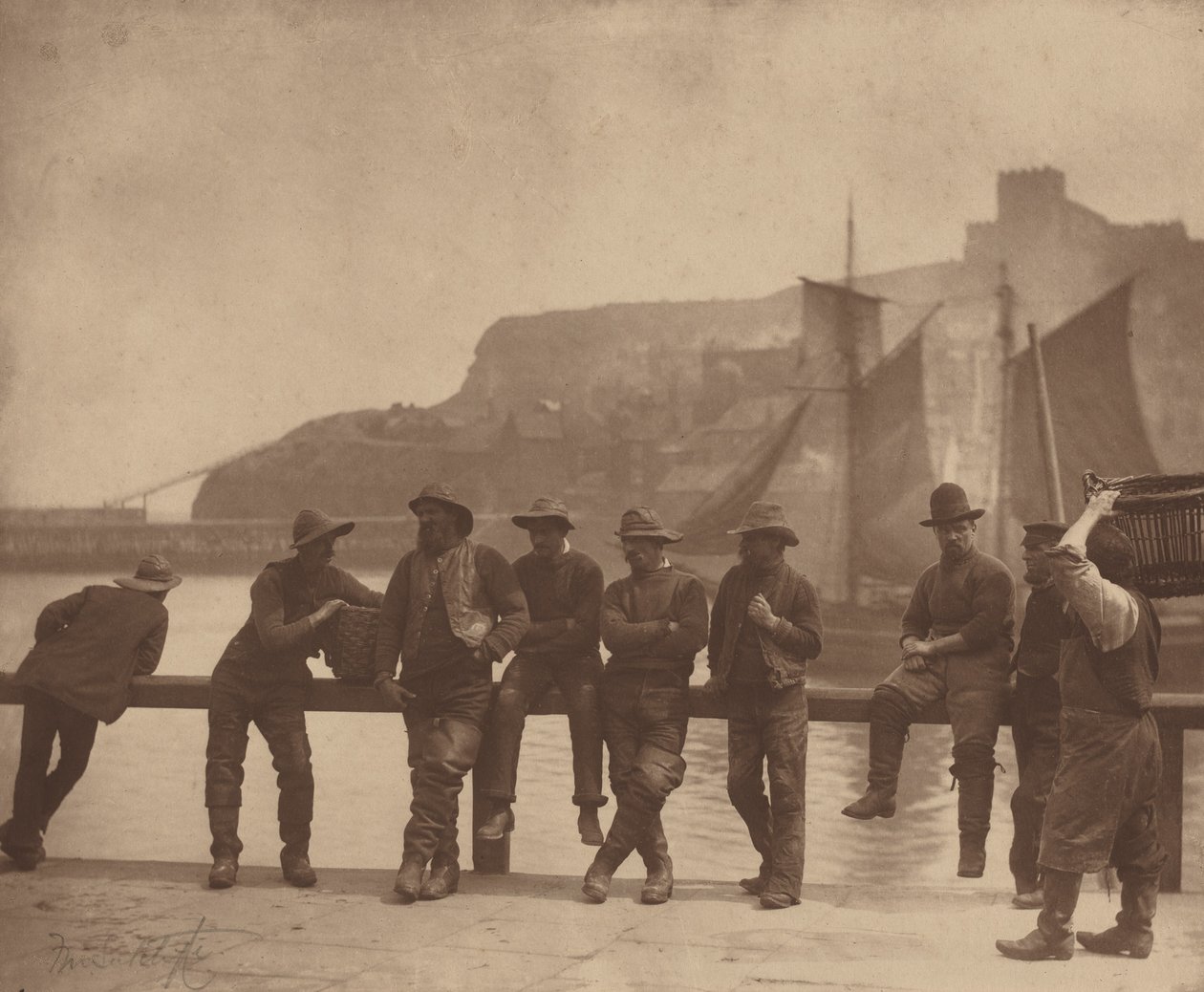 Pêcheurs de Whitby, c. 1885 (photo) - Frank Meadow Sutcliffe