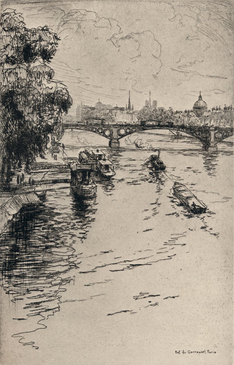 Le Pont du Carrousel, 1915 - Frank Milton Armington