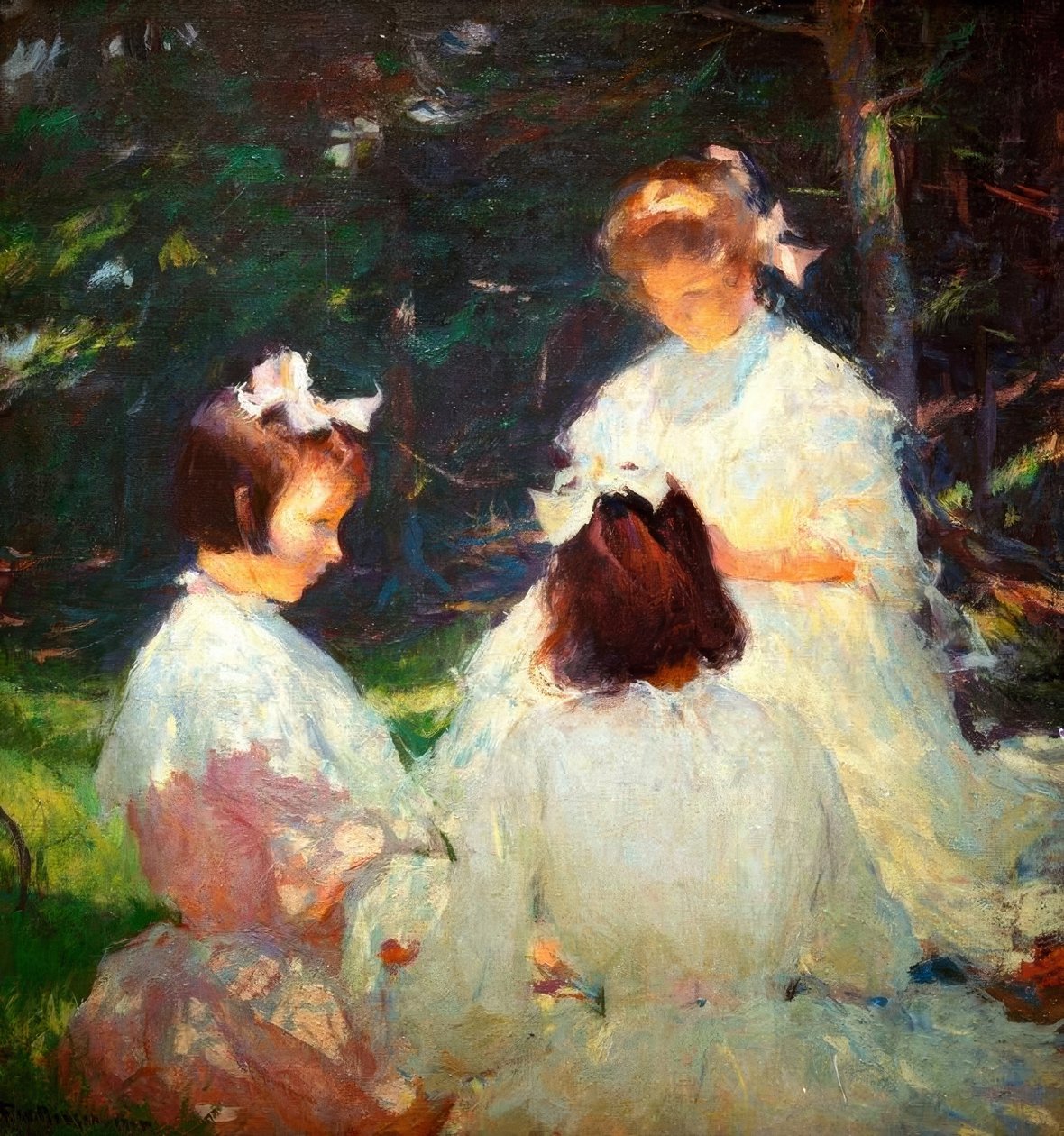 Enfants dans la forêt - Frank Weston Benson