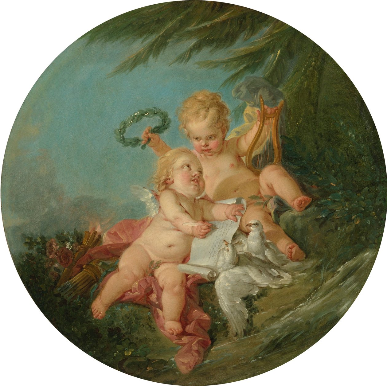 Une allégorie de la poésie - François Boucher