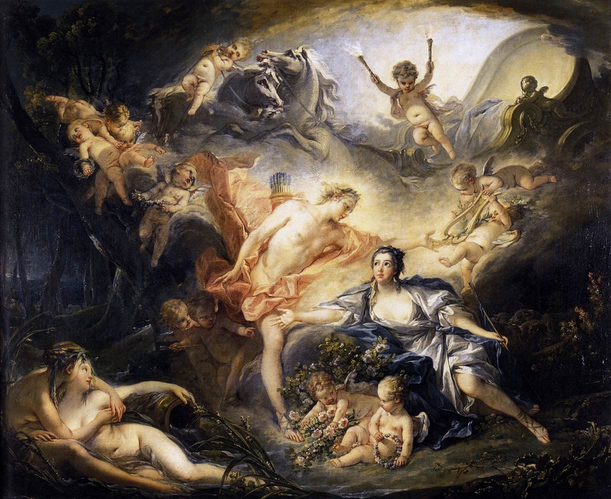 Apollon révélant sa divinité devant la bergère Isse - François Boucher