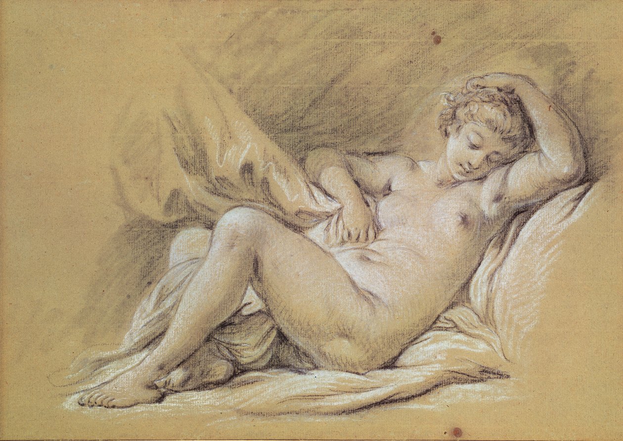 Femme nue sur un lit - François Boucher