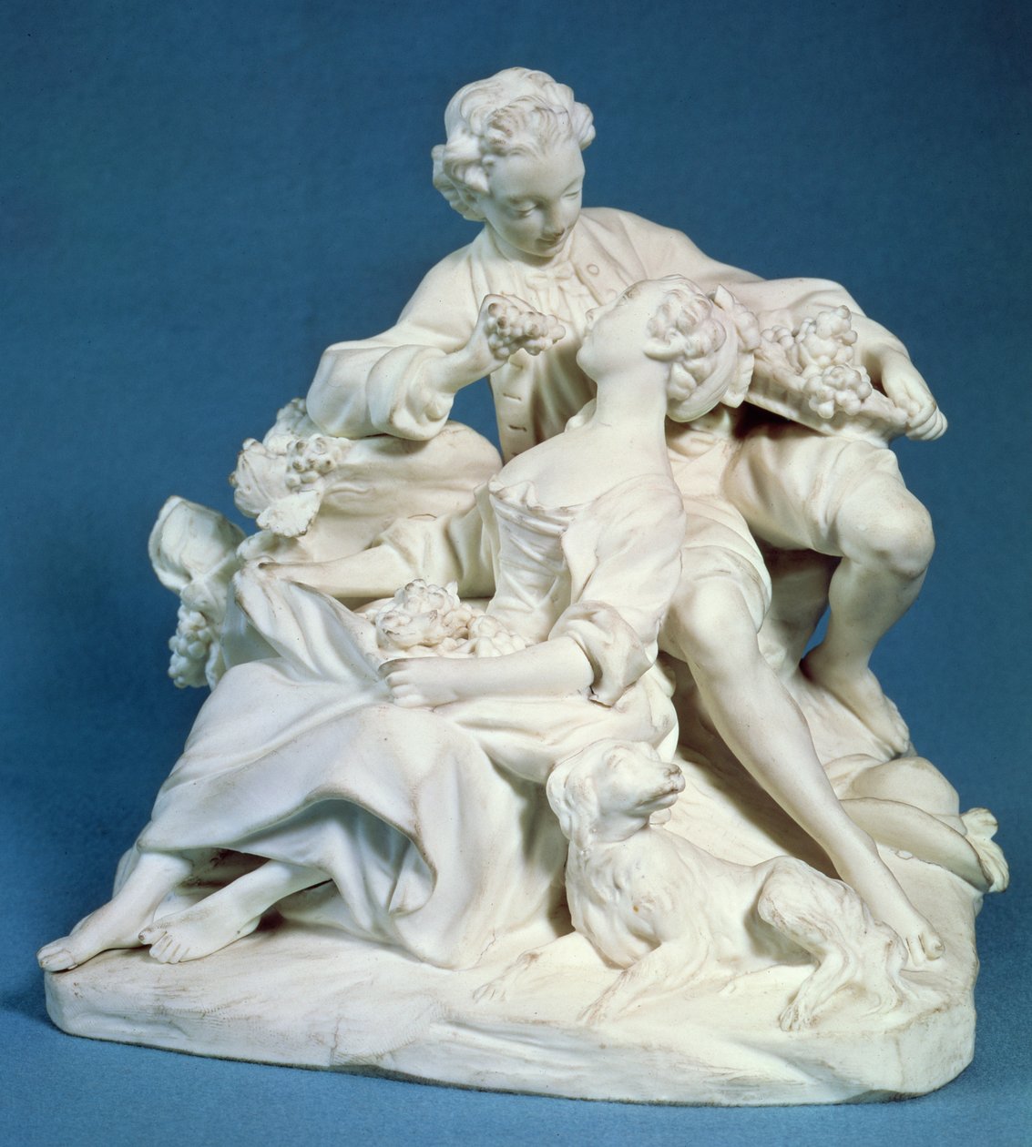Les Mangeurs de raisins (marbre) - François Boucher