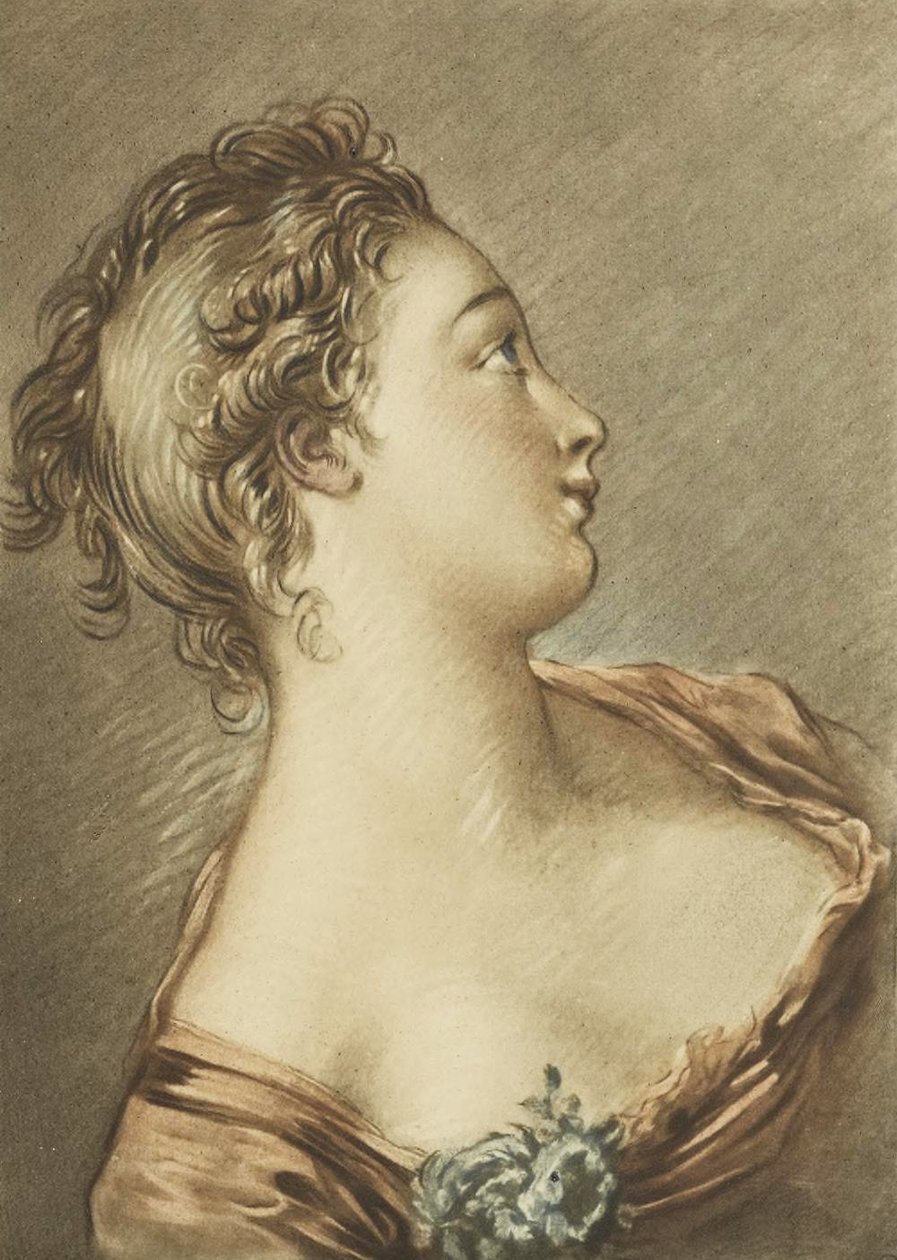 Tête de femme - François Boucher