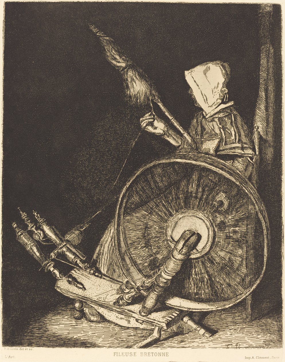 Fileuse Bretonne - François Bonvin