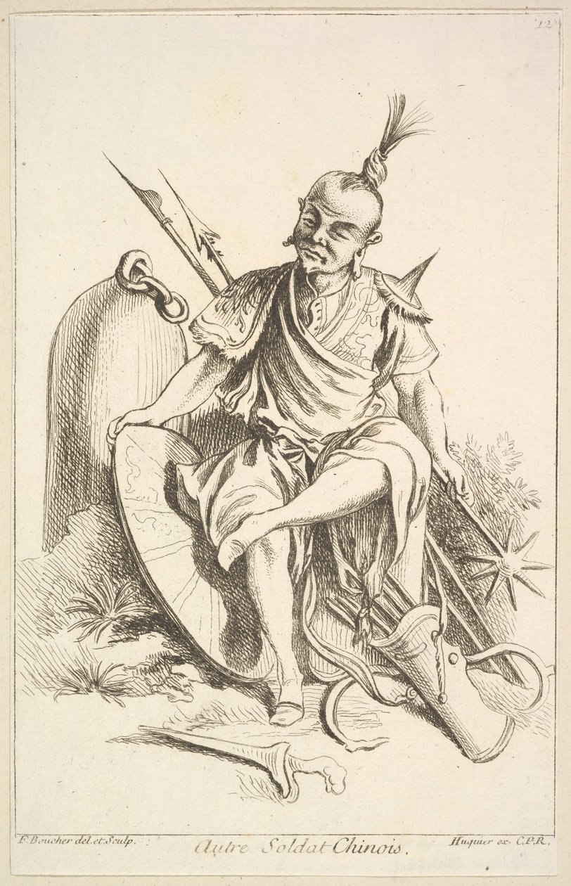 Autre soldat chinois, 1738-45 - François Boucher