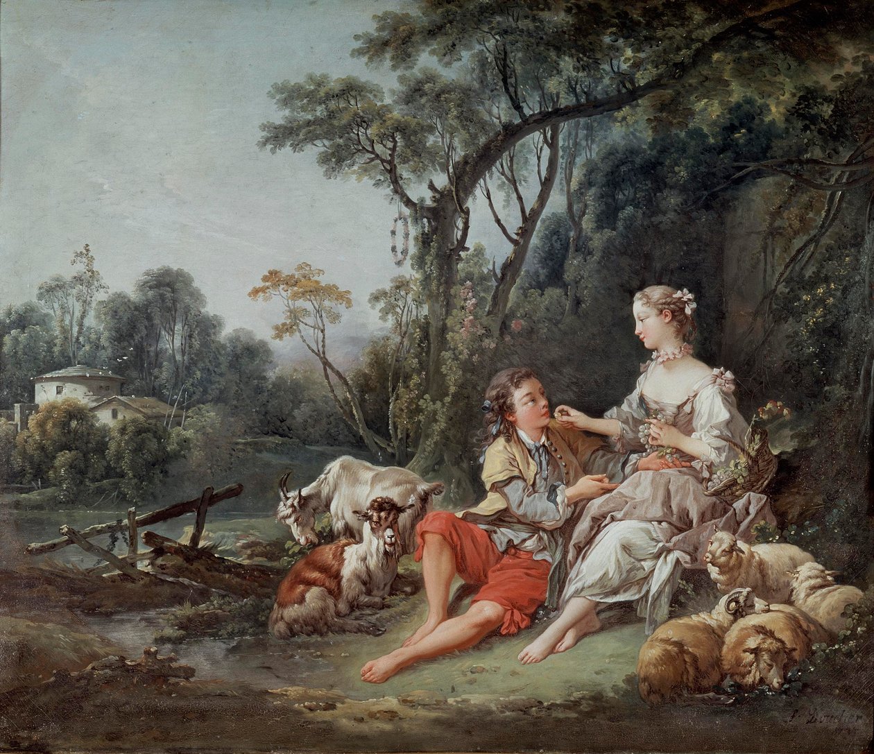 Pense-t-il aux raisins?, 1747 - François Boucher
