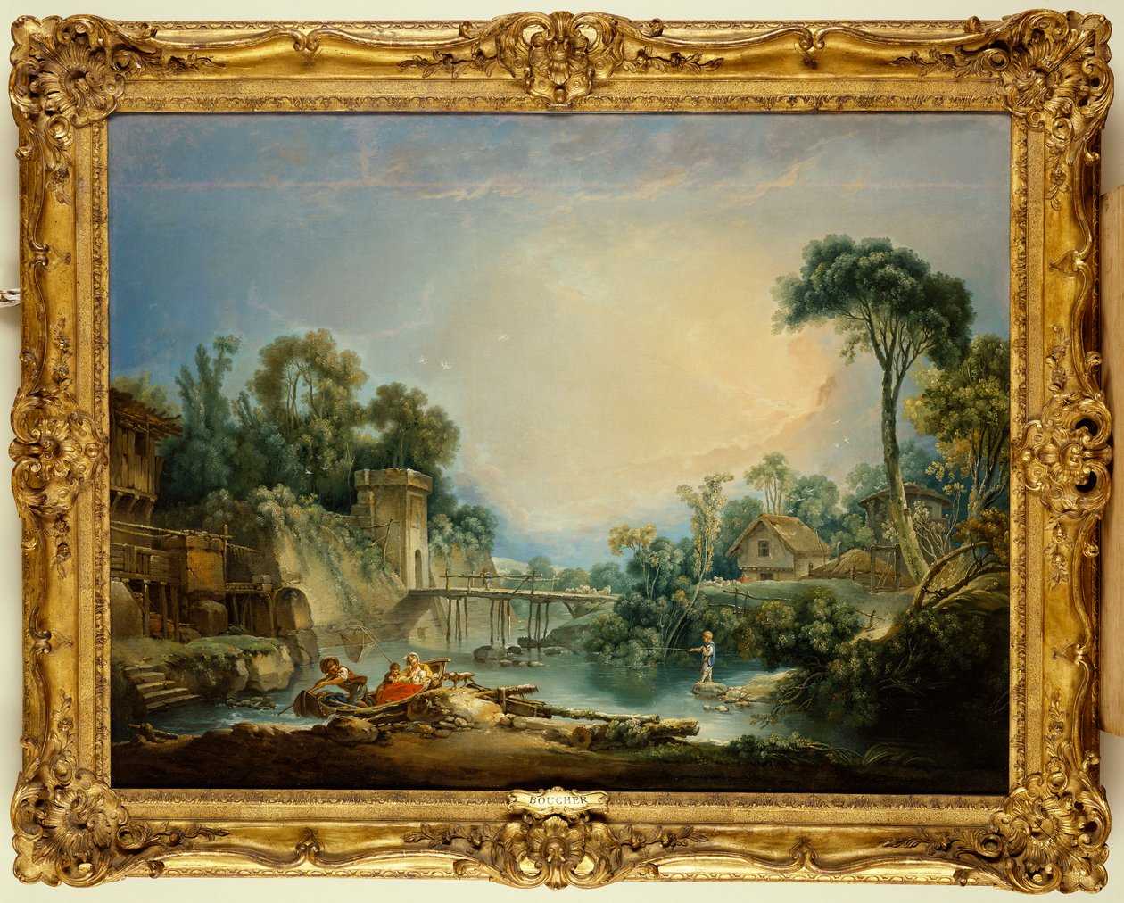Le pont rustique, vers 1756 - François Boucher