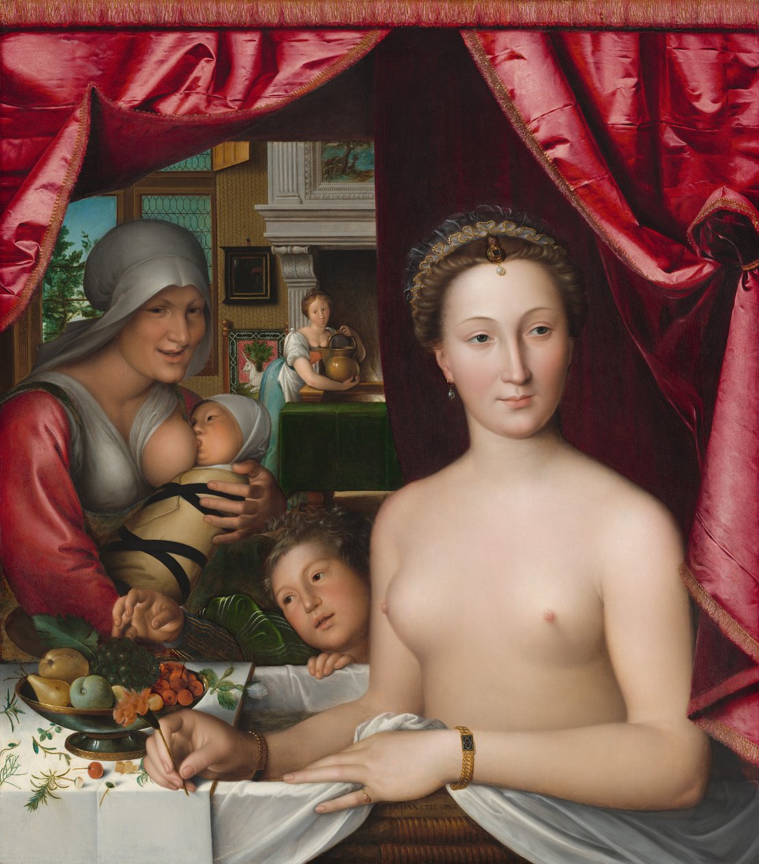 Une dame dans son bain - François Clouet